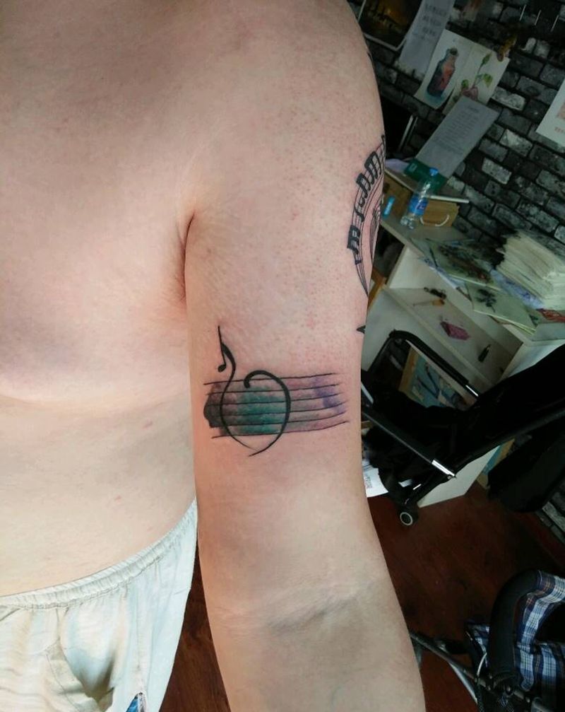 清新纹身图片_手臂字符纹身图案