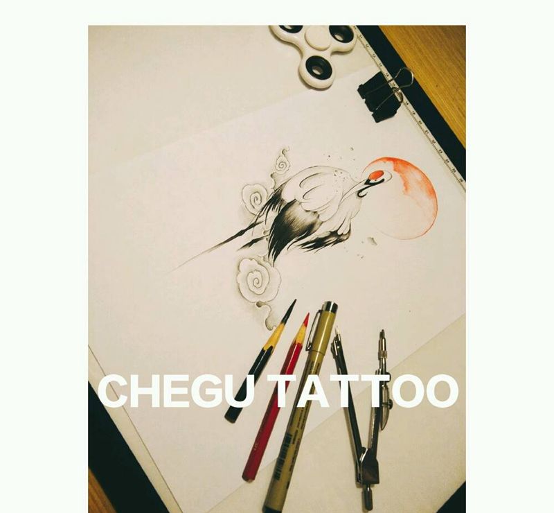 水墨风格纹身图片