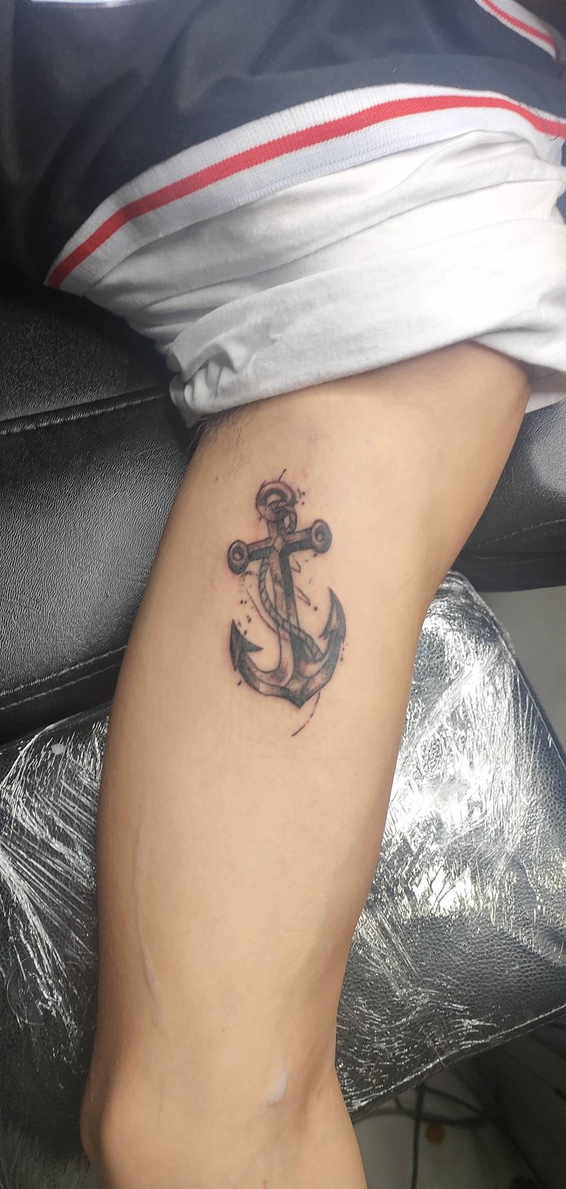 船锚小图纹身图片_手臂纹身图案