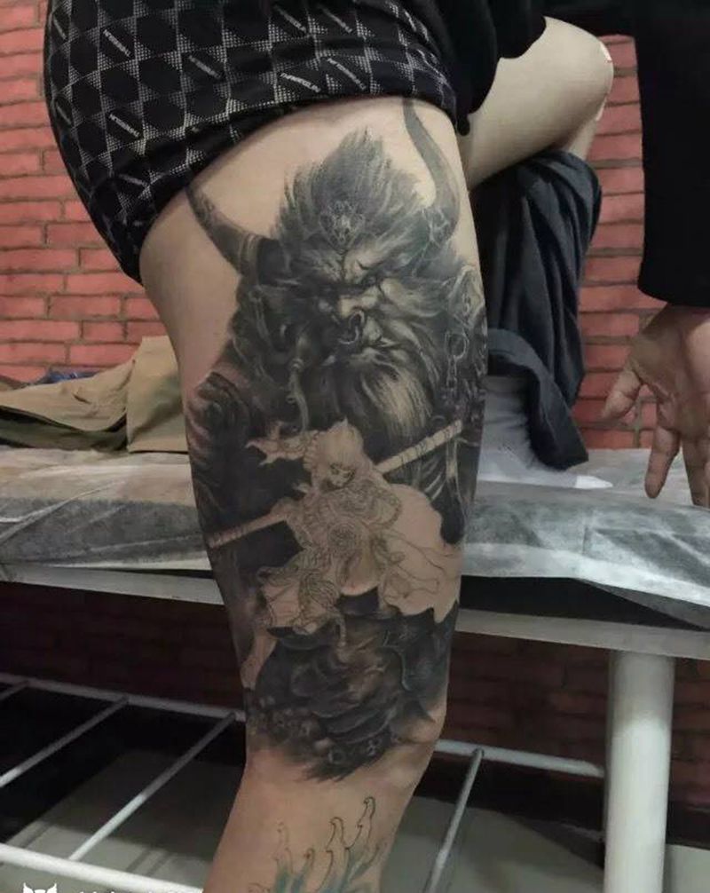 牛魔王！纹身图片