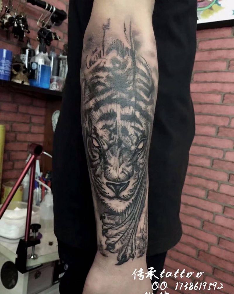 欧美花臂纹身图片