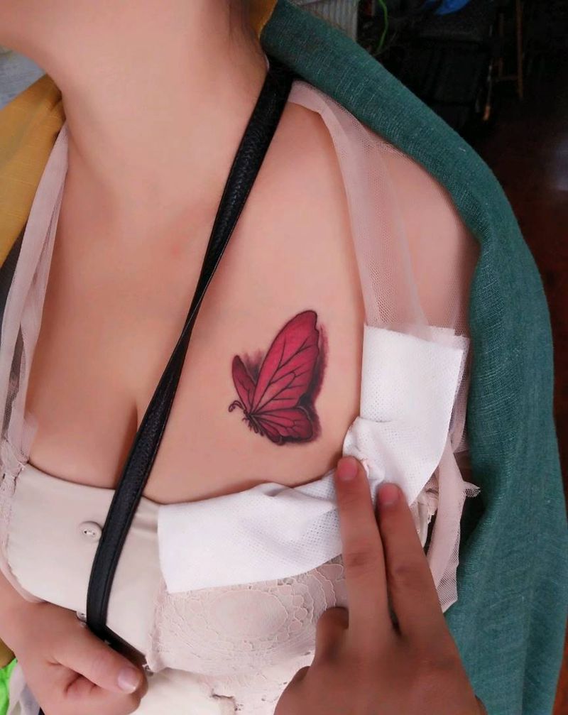 小蝴蝶纹身图片