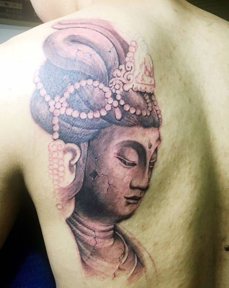 “度”石佛系列纹身图片