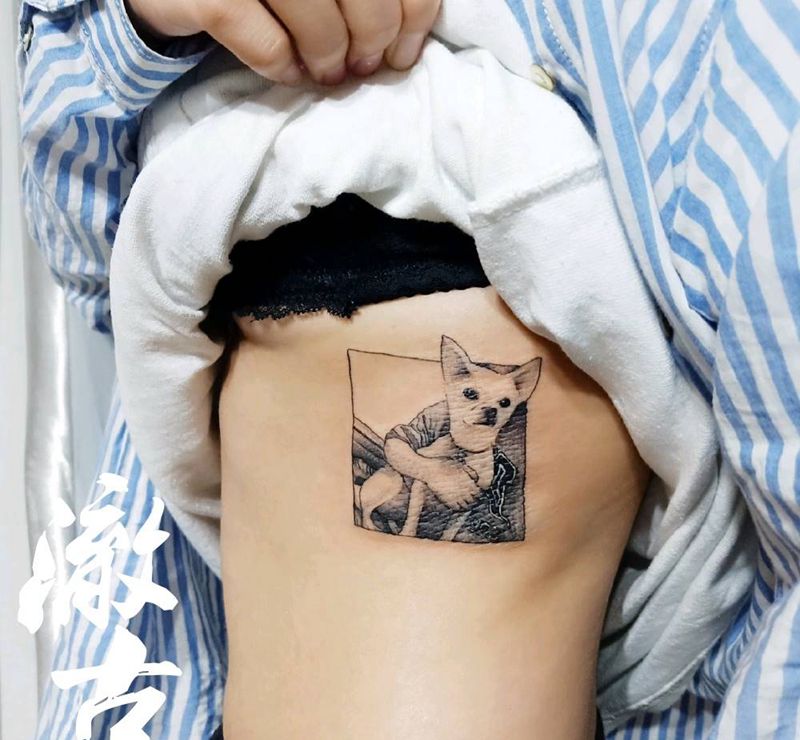 dog纹身图片