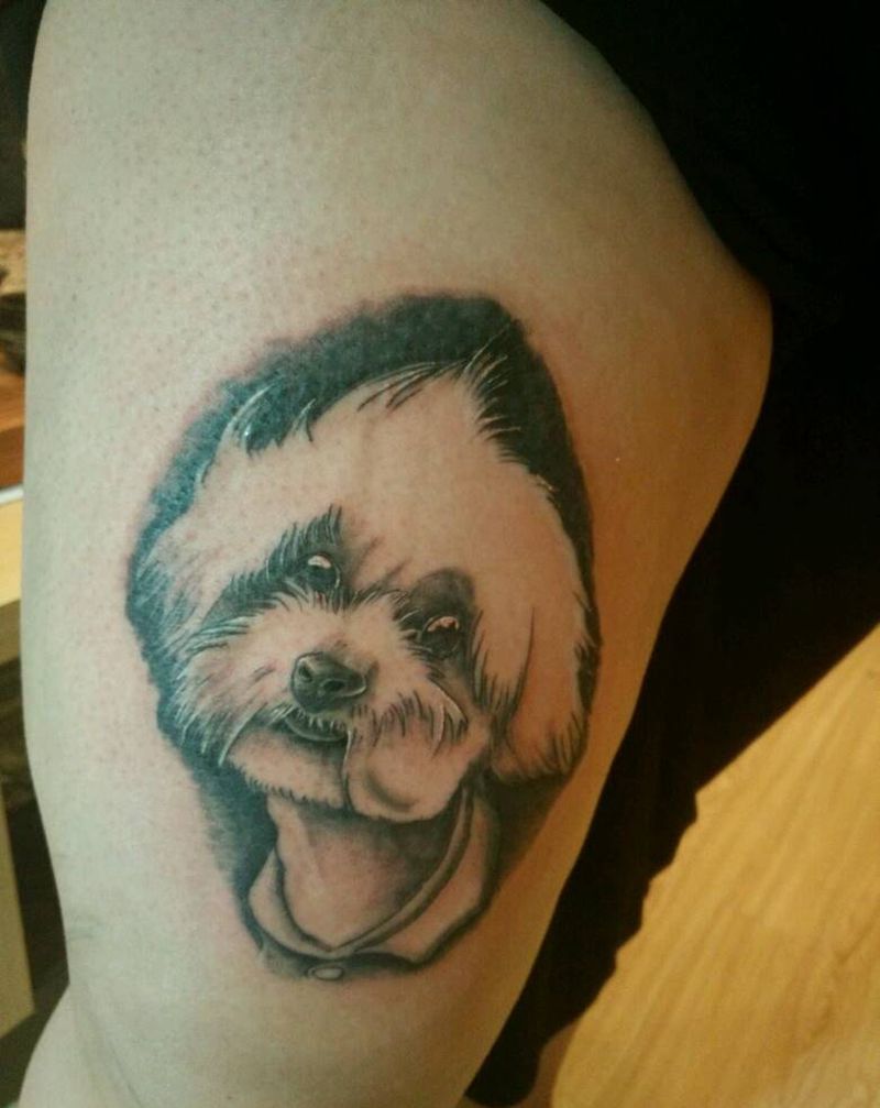 狗狗纹身图片