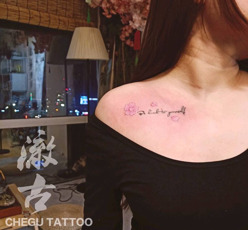 小清新纹身图片_花体字水墨纹身图案