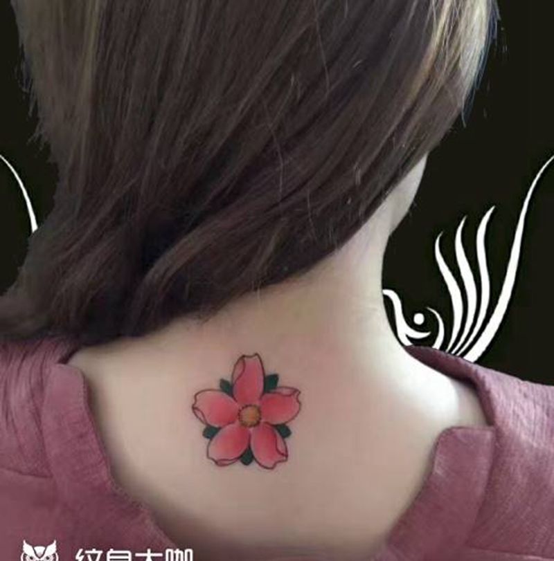 樱花纹身图片
