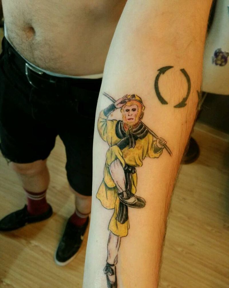 六小龄童版孙悟空纹身图片