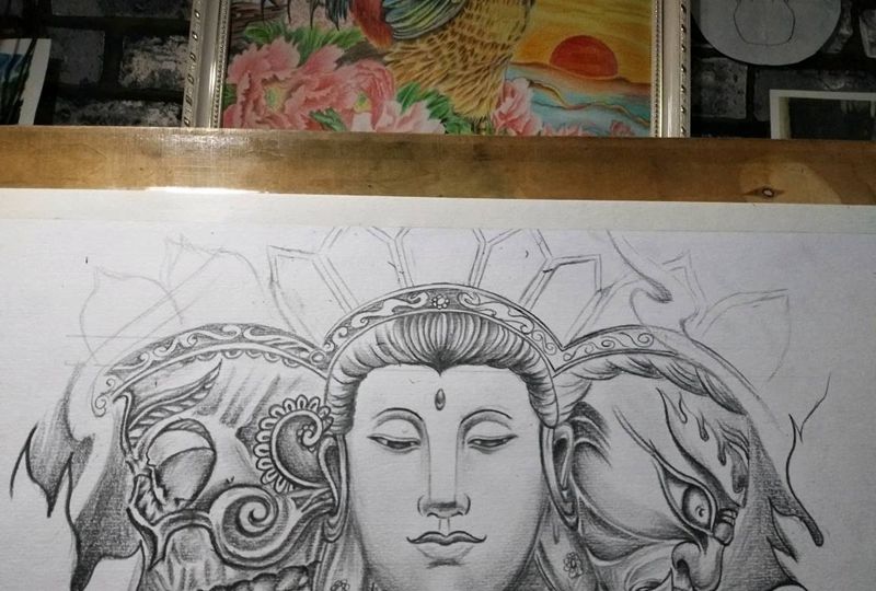 手稿纹身图片_手稿纹身图案