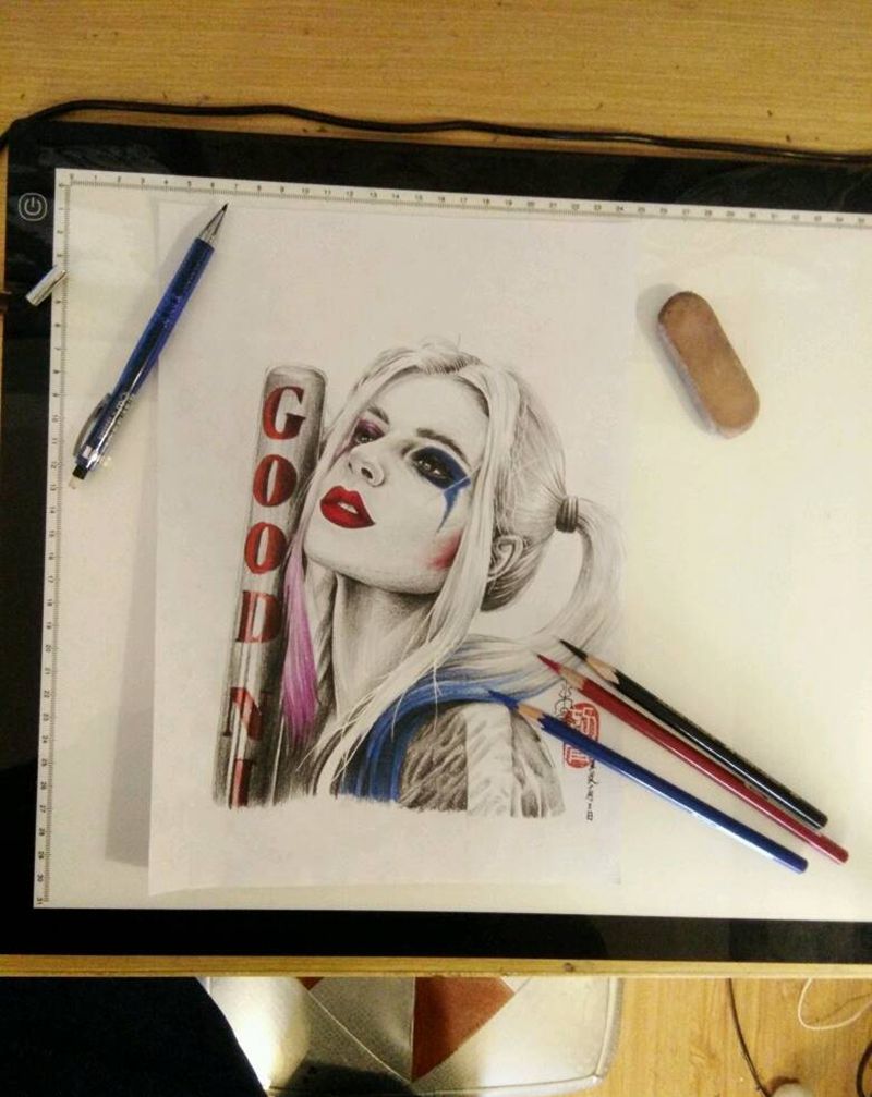 小丑女纹身图片