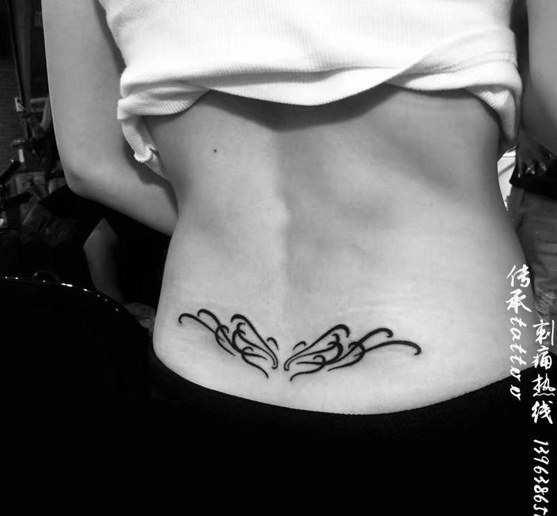 腰❀纹身图片