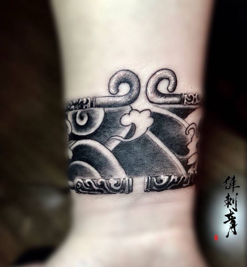 意中人纹身图片_成品手部手臂情侣传统习俗图腾宗教原创纹身图案