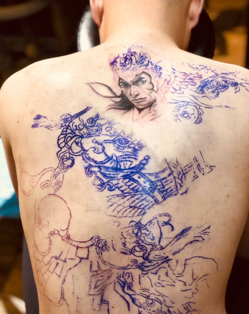 赵子龙   （未完）纹身图片