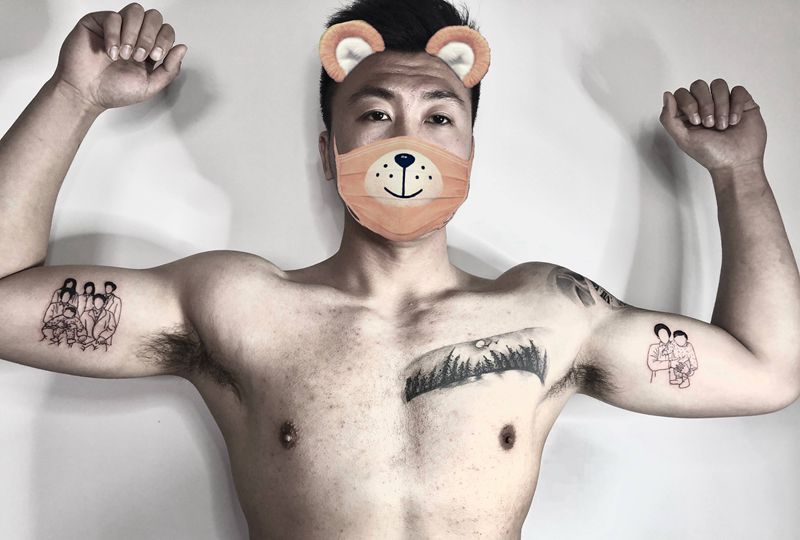 简纹身图片_手臂纹身图案