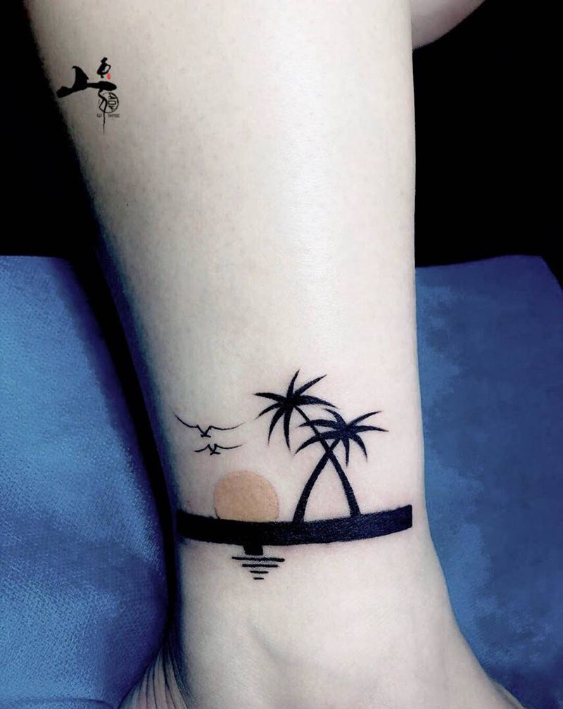 遮盖纹身图片_腿部纹身图案