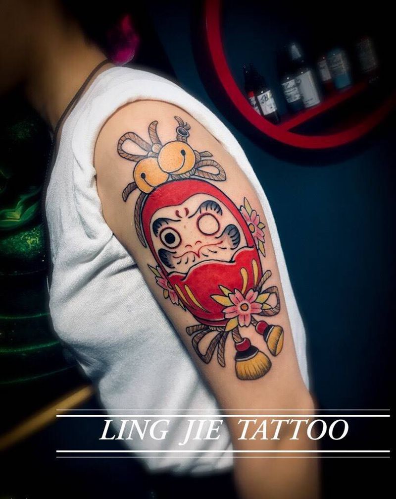 达摩蛋纹身图片