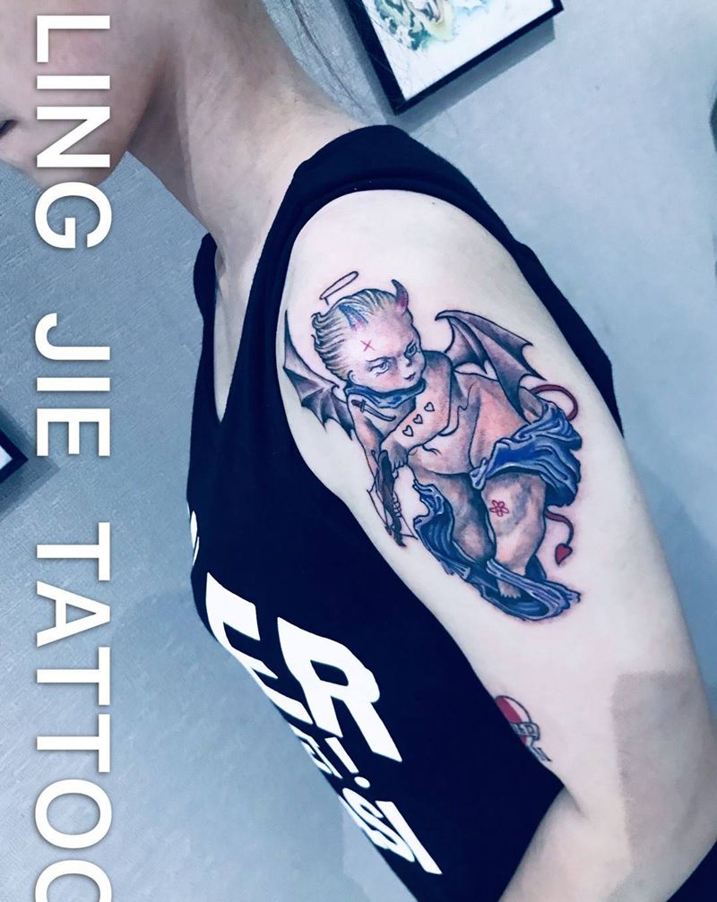 小恶魔纹身图片