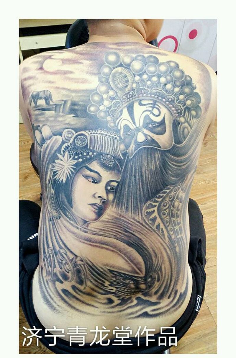 霸王别姬纹身图片