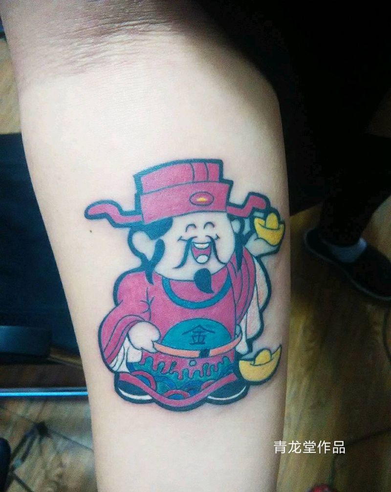 财神纹身图片