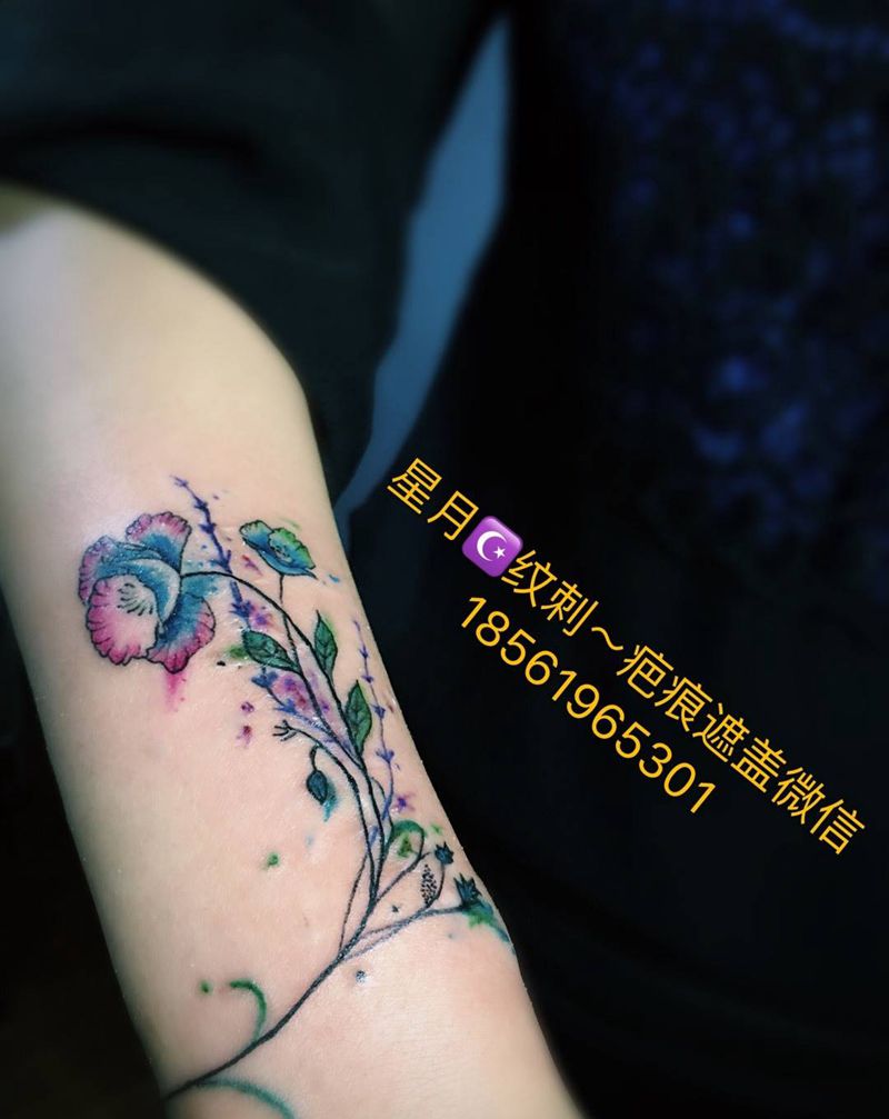 疤痕遮盖纹身图片