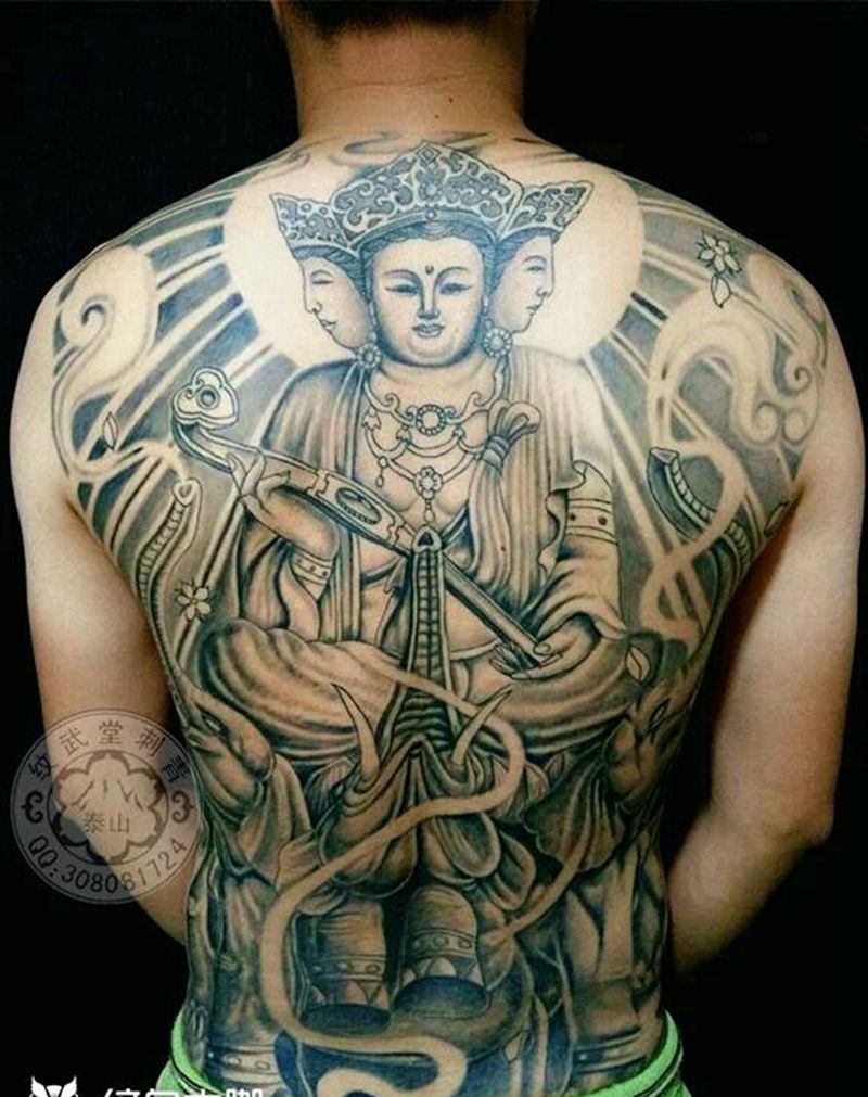 普贤菩萨恢复后纹身图片