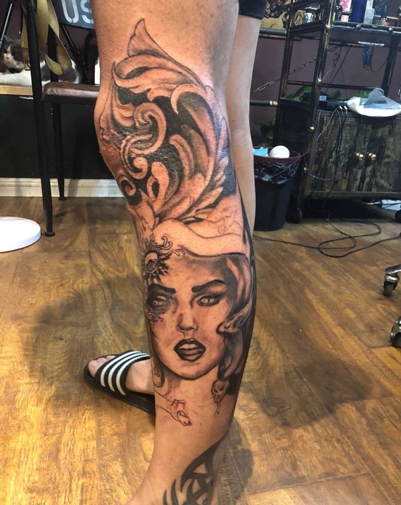 美杜莎纹身图片