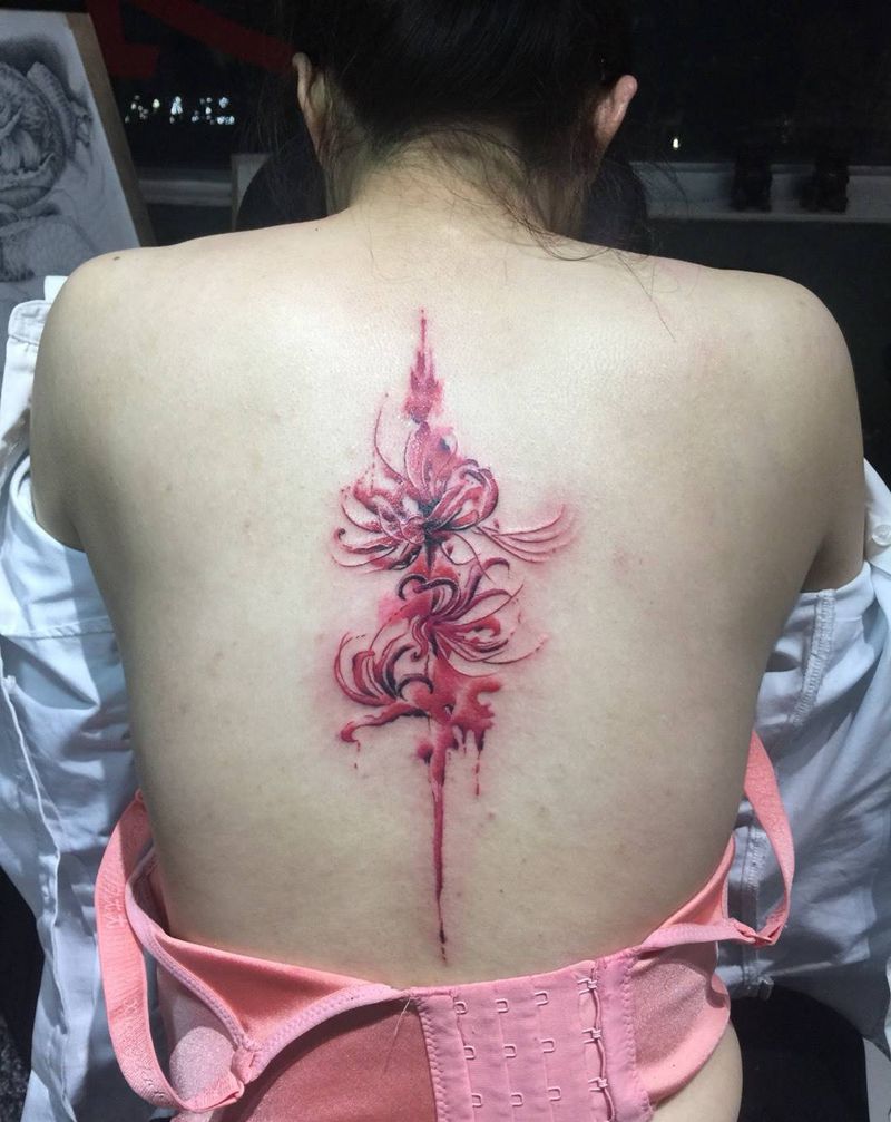 彼岸花纹身图片