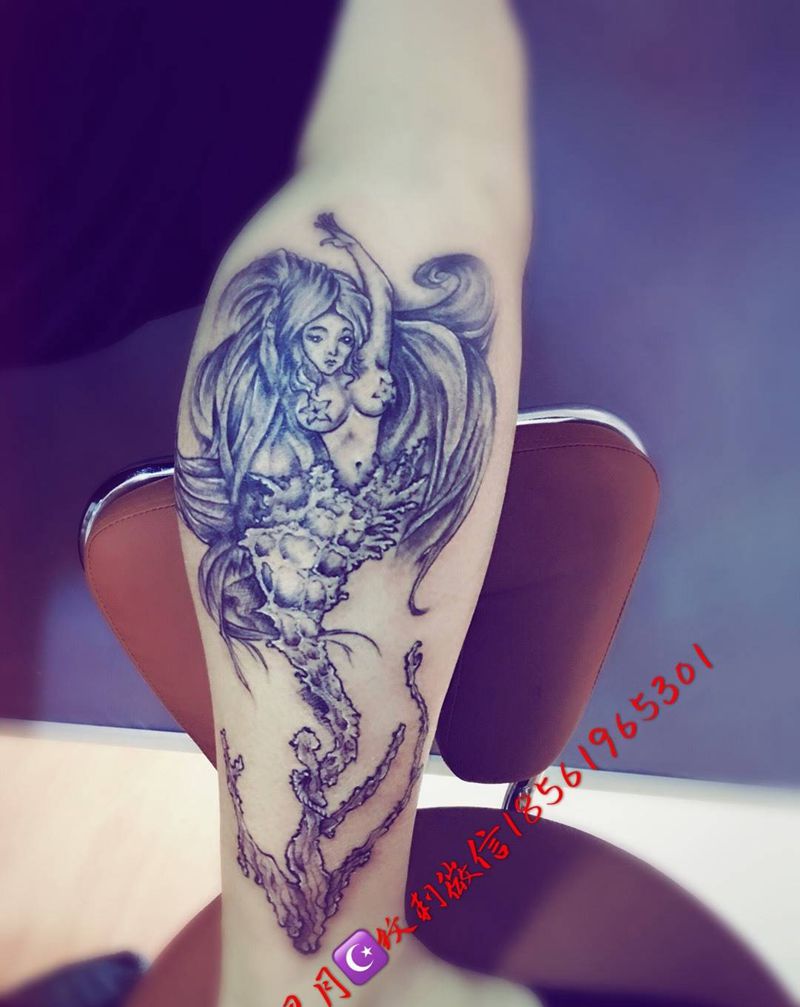 自带手稿纹身图片