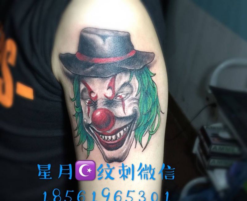 欧美小丑纹身图片