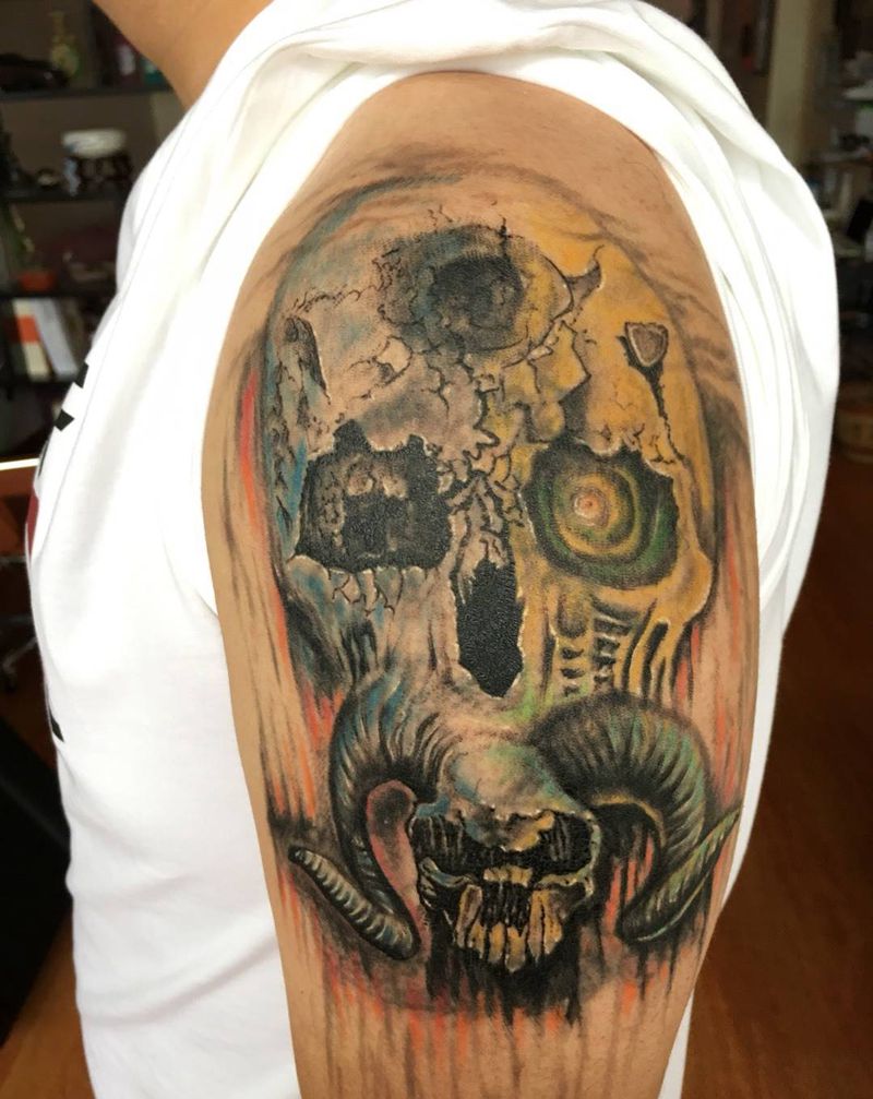 遮盖作品恢复后纹身图片