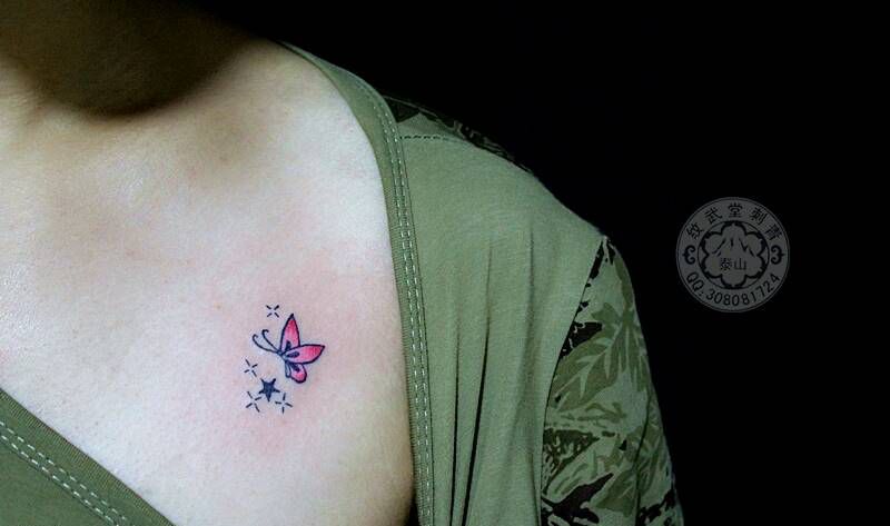 小蝴蝶纹身图片