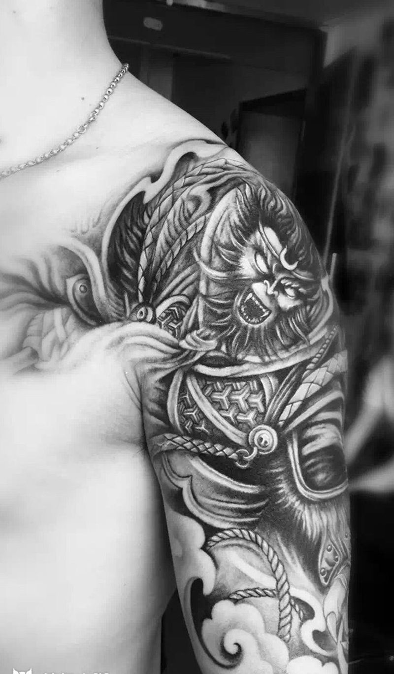 斗战圣佛纹身图片