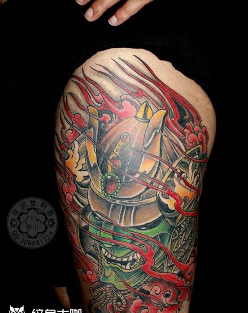 武士  恢复后纹身图片