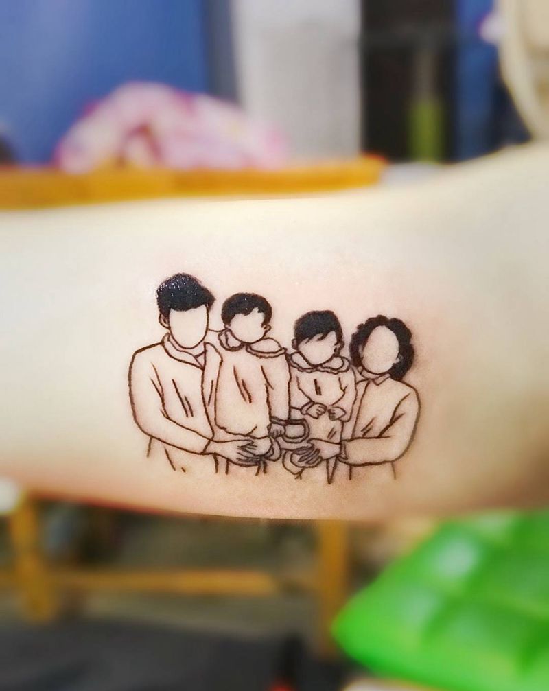 伐木累纹身图片