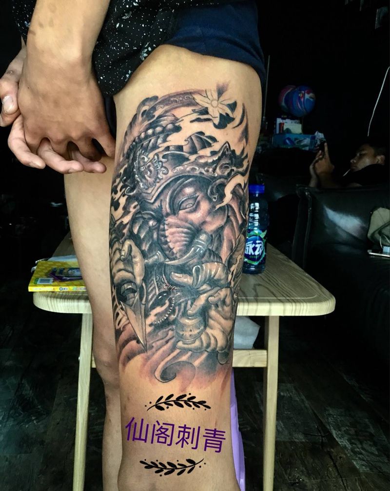 象神纹身图片