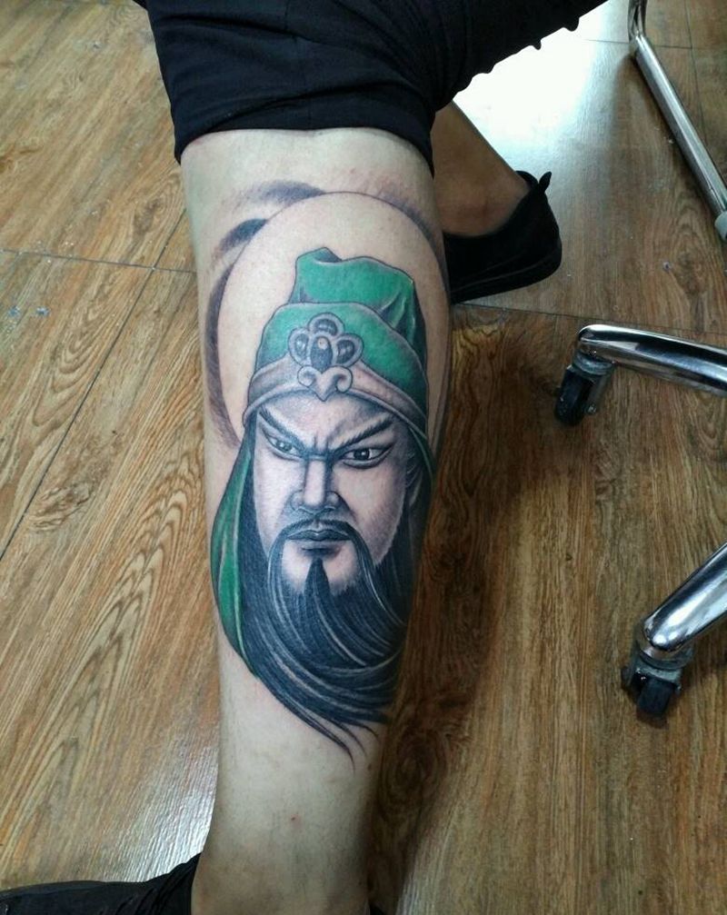 关公纹身图片