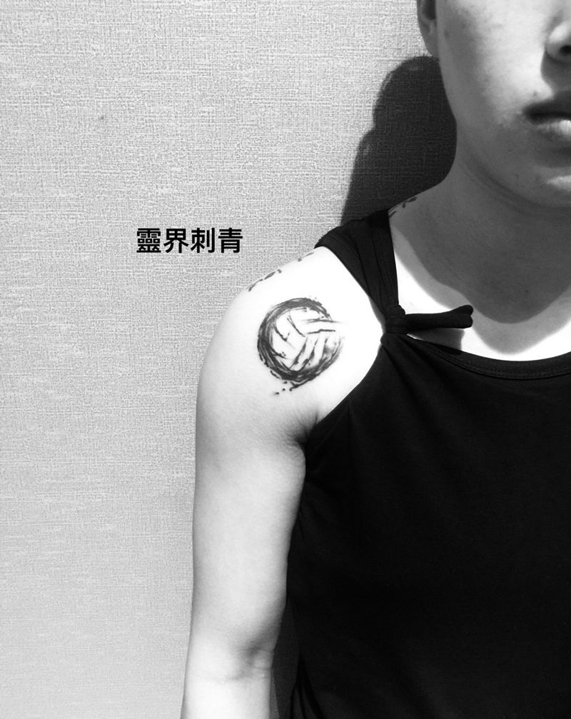 排球纹身图片