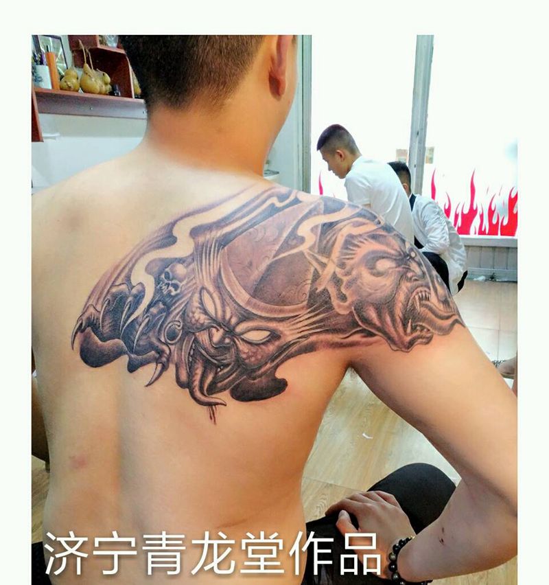 黑白无常纹身图片