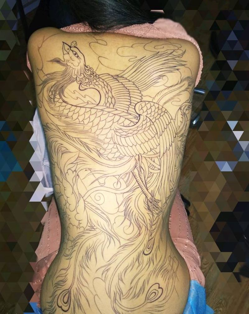 凤凰纹身图片