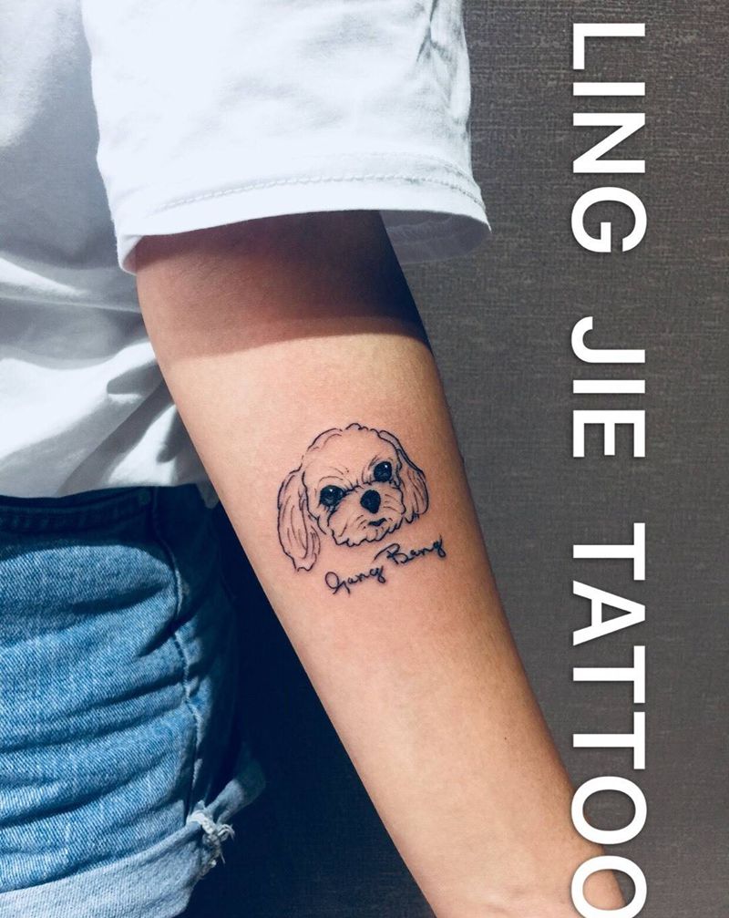 小狗纹身图片