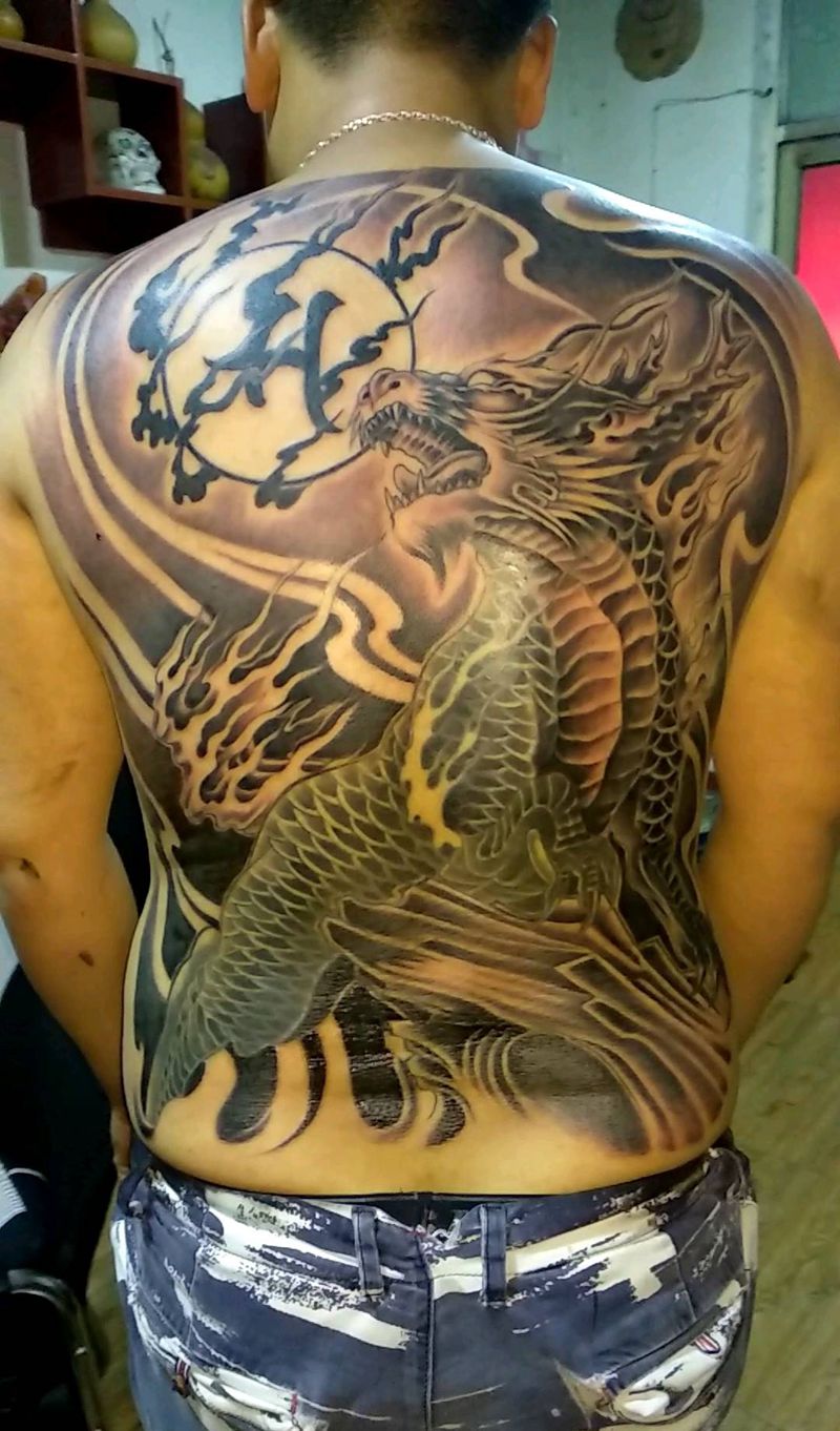 火麒麟，截图作品纹身图片