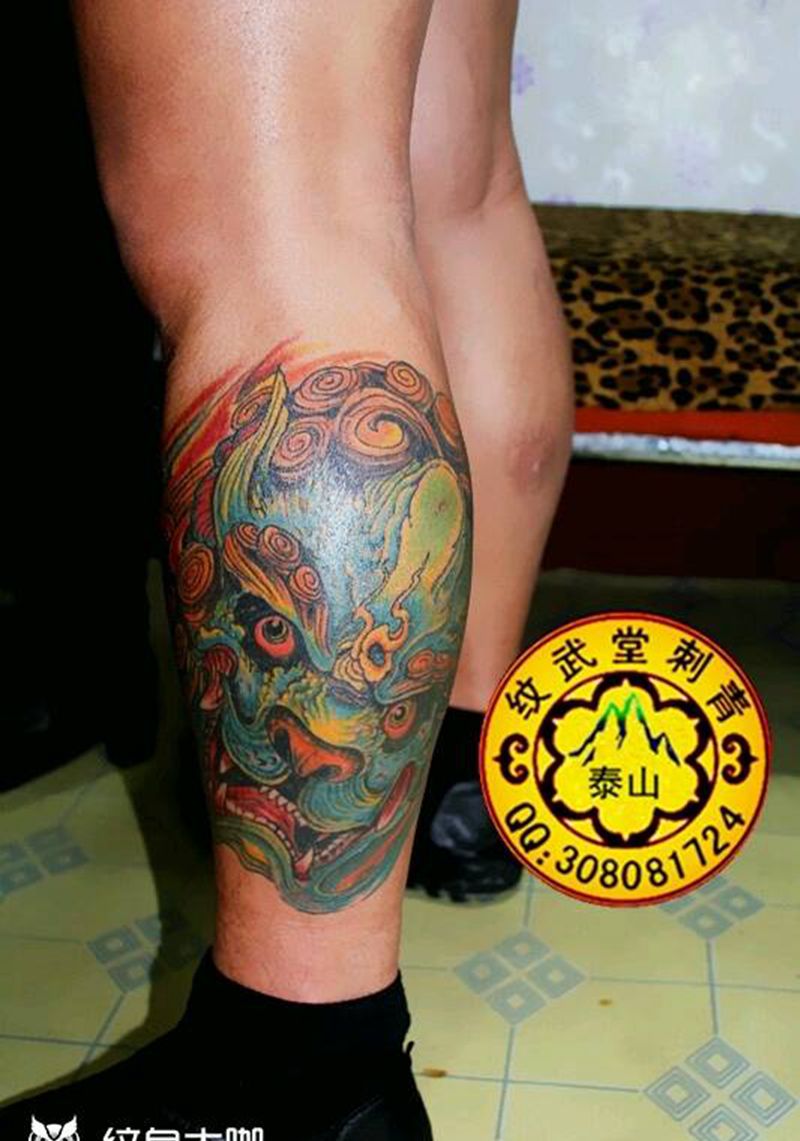 福狮  加勒比海盗纹身图片