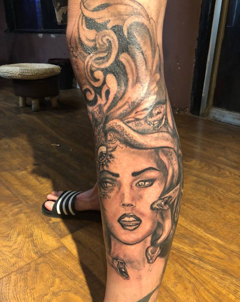 美杜莎纹身图片