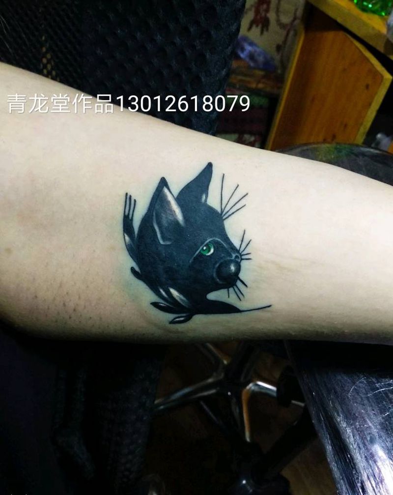 黑猫纹身图片
