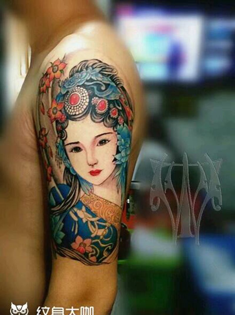 青衣纹身图片