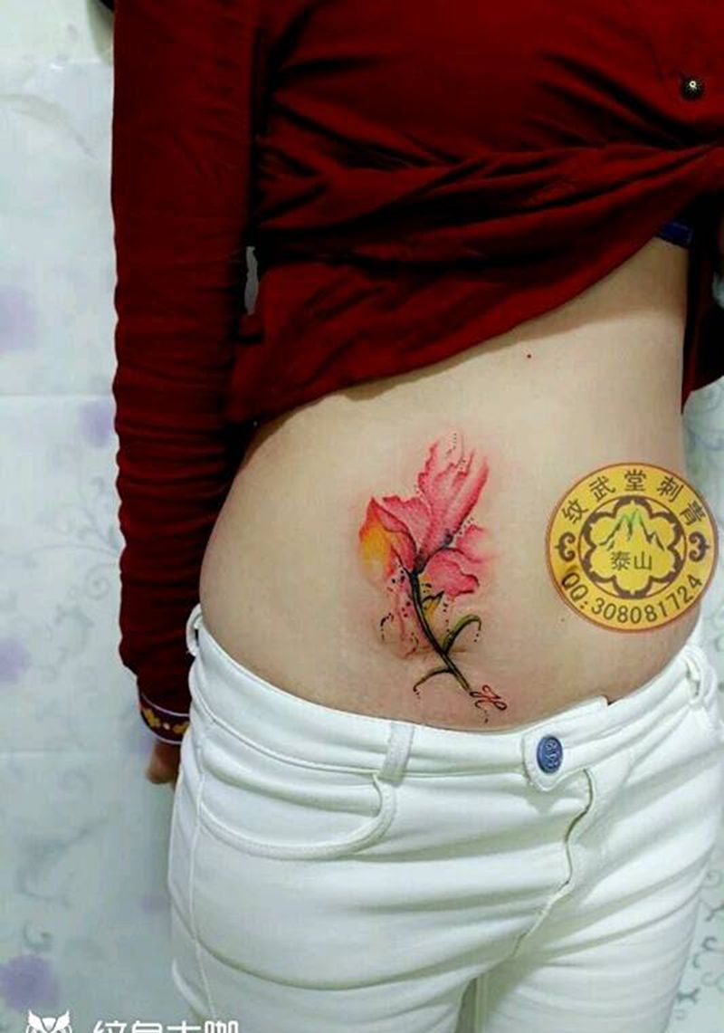 水彩泼墨纹身图片