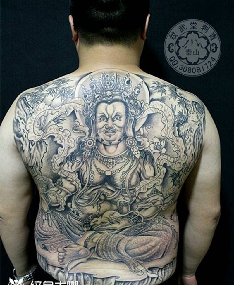 黄财神 恢复后纹身图片