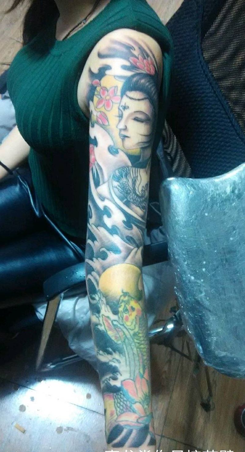 修改接花臂纹身图片