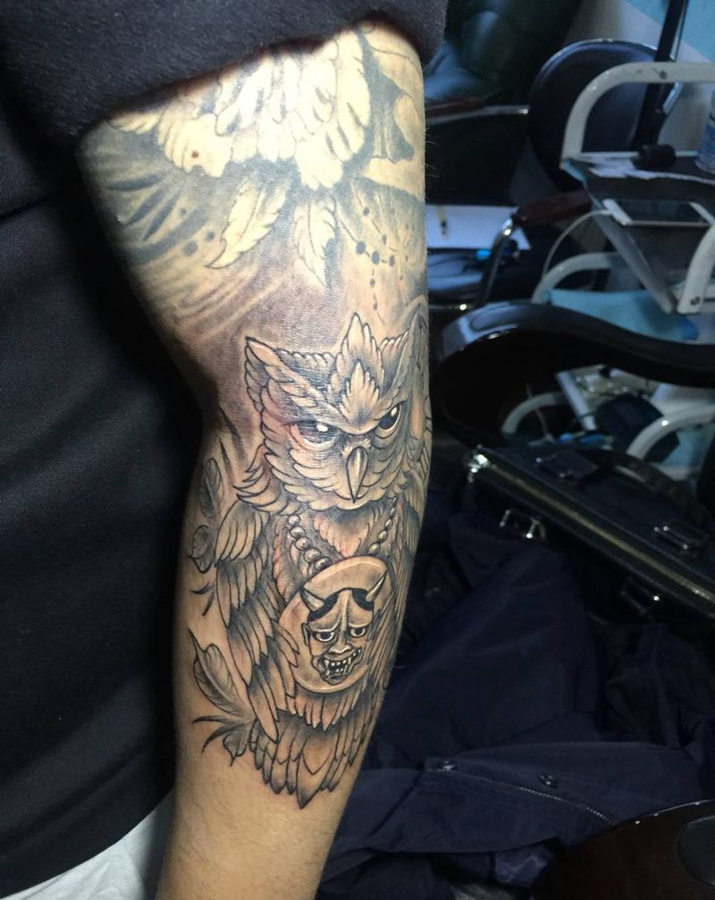 花臂继续纹身图片