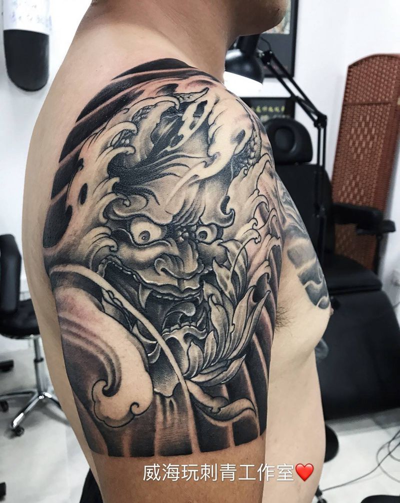 般若半胛纹身图片